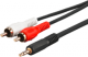 Kabel MicroConnect Minijack 3.5 - RCA (Cinch) x2 1.5m Biało-czerwony (AUDLC2G) Darmowy odbiór w 26 miastach!