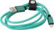 Kabel USB Platinet USB LIGHTNING LEATHER CABLE 1M GREEN Darmowy odbiór w 26 miastach!