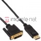Kabel InLine DisplayPort - DVI 3m Czarny (17113) Darmowy odbiór w 26 miastach!