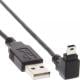 Kabel USB InLine miniUSB (kątowy) 1.5m Czarny (34215) Darmowy odbiór w 26 miastach!