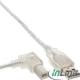 Kabel USB InLine USB-B 0.5m kątowy, Przeźroczysty (34517L) Darmowy odbiór w 26 miastach!