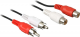 Kabel Goobay RCA (Cinch) x2 - RCA (Cinch) x2 5m Czarny (50027) Darmowy odbiór w 26 miastach!