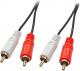 Kabel LINDY RCA (Cinch) x2 - RCA (Cinch) x2 2m Czarny (35661) Darmowy odbiór w 26 miastach!