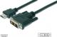 Kabel Digitus HDMI - DVI 3m Czarny (DK-330300-030-S) Darmowy odbiór w 26 miastach!
