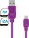 Kabel USB eXc Whippy USB A - Micro USB (M/M) Fioletowy 2m Darmowy odbiór w 26 miastach!