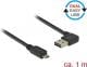 Kabel USB Delock USB A - Micro USB, (M/M), Czarny, 1m (85165) Darmowy odbiór w 26 miastach!