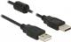 Kabel USB Delock USB A - USB A (M/M), Czarny, 5m (84893) Darmowy odbiór w 26 miastach!