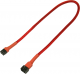 Nanoxia 3-Pin Molex przedłużacz 30cm, czerwony (NX3PV30R) Darmowy odbiór w 26 miastach!