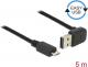 Kabel USB Delock USB A - Micro USB, czarny, 5m (83538) Darmowy odbiór w 26 miastach!
