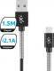 Kabel USB eXc Spring USB A - Micro USB (M/M) Czarny 1.5m Darmowy odbiór w 26 miastach!