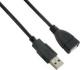 Kabel USB Lanberg Przedłużacz USB 2.0 AM-AF czarny 3m (CA-USBE-10CC-0030-BK) Darmowy odbiór w 26 miastach!