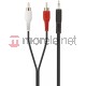 Kabel Belkin Minijack 3.5 - RCA (Cinch) x2 1m Czarny (F3Y110bf1M) Darmowy odbiór w 26 miastach!