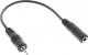 Kabel InLine Microjack 2.5 - Minijack 3.5 (wtyk/gniazdo) 0.2m Czarny (99308C) Darmowy odbiór w 26 miastach!