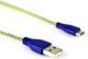 Kabel USB ART USB A - Micro USB, (M/M), Niebiesko-żółty, 2m (KABUSB2 A-MICRO 2M AL-OEM-107C) Darmowy odbiór w 26 miastach!