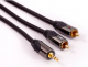 Kabel Bridge Connect RCA (Cinch) x3 - RCA (Cinch) x3 1m Czarny (BEV301V) Darmowy odbiór w 26 miastach!
