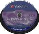 Verbatim DVD+R 8.5GB 8X DOUBLE LAYER CAKE10SZ ( 43666 ) Darmowy odbiór w 26 miastach!