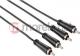 Kabel Hama RCA (Cinch) x2 - RCA (Cinch) x2 10m Czarny (991222750000) Darmowy odbiór w 26 miastach!