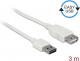 Kabel USB Delock przedłużający Easy-USB, 3m, biały (85201) Darmowy odbiór w 26 miastach!