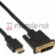 Kabel InLine HDMI - DVI 1m Czarny (17661P) Darmowy odbiór w 26 miastach!
