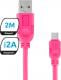 Kabel USB eXc Whippy USB A - Micro USB (M/M) Różowy 2m Darmowy odbiór w 26 miastach!