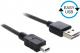 Kabel USB Delock EASY-USB, miniUSB-USB, M-M, czarny, 2m, 83363 Darmowy odbiór w 26 miastach!