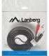 Kabel Lanberg Minijack 3.5 - RCA (Cinch) x2 2m Czarny (CA-MJRC-10CC-0025-BK) Darmowy odbiór w 26 miastach!