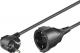 Kabel zasilający MicroConnect Schuko (M/F), 2m, czarny (PE140200) Darmowy odbiór w 26 miastach!