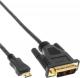 Kabel InLine Mini HDMI - DVI-D 1m Czarny (17471P) Darmowy odbiór w 26 miastach!