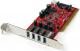 Kontroler StarTech 4x USB 3.0 / PCI (PCIUSB3S4) Darmowy odbiór w 26 miastach! Raty od 8,82 zł