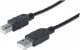 Kabel USB Manhattan USB 2.0 A - USB 2.0 B, Męski - Męski, 1 m, Czarny (306218) Darmowy odbiór w 26 miastach!