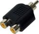 Adapter AV Vakoss RCA na 2x RCA Czarny (TC-A112K) Darmowy odbiór w 26 miastach!
