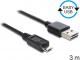 Kabel USB Delock MICRO AM-MBM5P EASY-USB 2.0 3M (83368) Darmowy odbiór w 26 miastach!