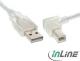 Kabel USB InLine USB-B 2m kątowy, Przeźroczysty (34520R) Darmowy odbiór w 26 miastach!