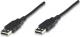 Kabel USB Manhattan USB 2.0 1,8m A/A (306089) Darmowy odbiór w 26 miastach!