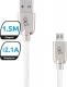 Kabel USB eXc Blade USB A - Micro USB (M/M) Biały 1.5m Darmowy odbiór w 26 miastach!