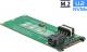 Delock Adapter U.2 SFF-8639 / SFF-8643 NVMe 1 x M.2 z wpustem M (62945) Darmowy odbiór w 26 miastach! Raty od 9,85 zł