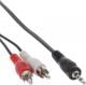 Kabel InLine Minijack 3.5 - RCA (Cinch) x2 20m Czarny (89946) Darmowy odbiór w 26 miastach!