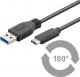 Kabel USB MicroConnect USB A - USB C (M/M) Czarny 3m (USB3.1CA3) Darmowy odbiór w 26 miastach!