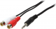 Kabel LogiLink Minijack 3.5 - RCA (Cinch) x2 1.5m Czarny (CA1044) Darmowy odbiór w 26 miastach!