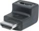 Adapter AV Manhattan HDMI (M/F) kątowy Czarny (353502) Darmowy odbiór w 26 miastach!