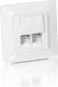 Equip GNIAZDO PODTYNKOWE KAT.6 2X RJ45 BIAŁE (125761) Darmowy odbiór w 26 miastach!
