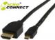 Kabel MicroConnect HDMI - Micro HDMI 1m Czarny (HDM19191V1.4D) Darmowy odbiór w 26 miastach!