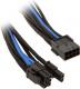 SilverStone Adapter PCI 8-Pin na PCIe 6+2-Pin - 25cm - czarno niebieski (SST-PP07-PCIBA) Darmowy odbiór w 26 miastach!