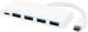 HUB USB eSTUFF USB-C - 4x USB3.0, biały (ES623007WH) Darmowy odbiór w 26 miastach!