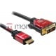 Kabel Delock HDMI - DVI 2m Czarno-czerwony (84342) Darmowy odbiór w 26 miastach!