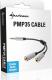Kabel Sharkoon Minijack 3.5 - Minijack 3.5 x2 (wtyk-gniazdo) Srebrno-czarny (4044951019632) Darmowy odbiór w 26 miastach!