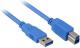 Kabel USB Sharkoon 3.0 wtyk A-wtyk B, 1,0m, niebieski (4044951010837) Darmowy odbiór w 26 miastach!