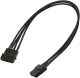 Nanoxia 4-Pin Molex przedłużacz 30cm, czarny (900100025) Darmowy odbiór w 26 miastach!