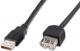 Kabel USB PremiumCord USB-A (M/F) 1m Czarny (kupaa1bk) Darmowy odbiór w 26 miastach!