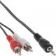 Kabel InLine Minijack 3.5 - RCA (Cinch) x2 1m Czarny (89944L) Darmowy odbiór w 26 miastach!